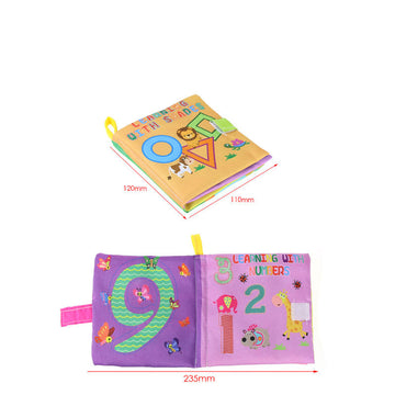 Soft Cloth Baby Books: Educational Rattle Toys