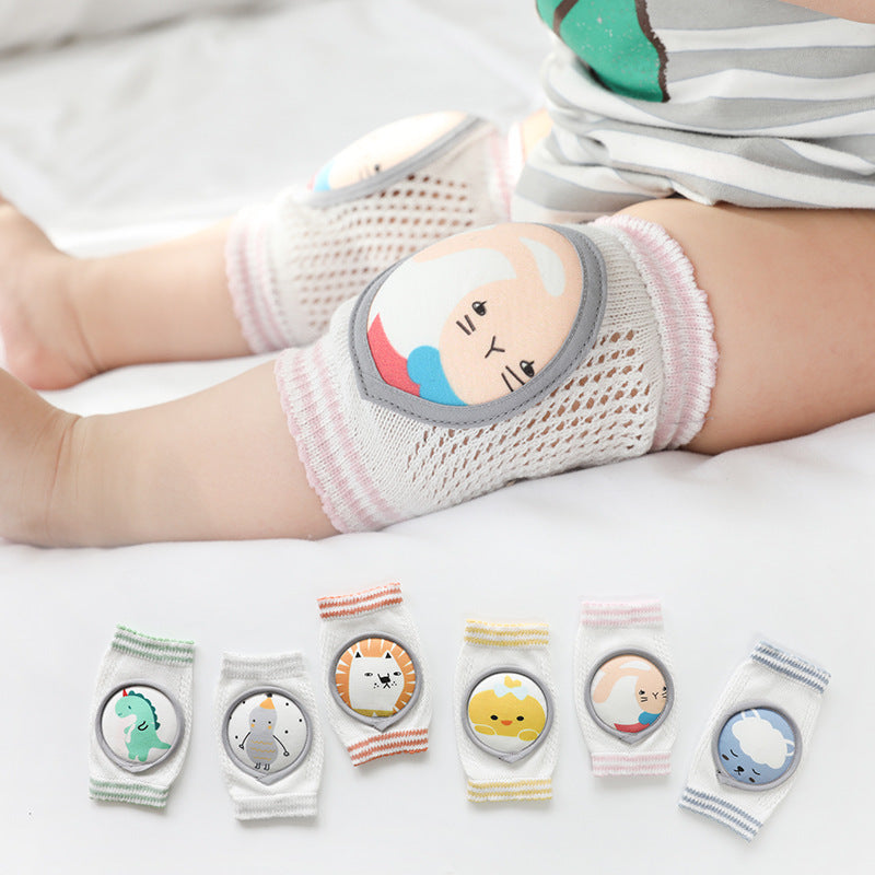 Stay Active Safely: Combed Cotton Breathable Infant Knee Pads