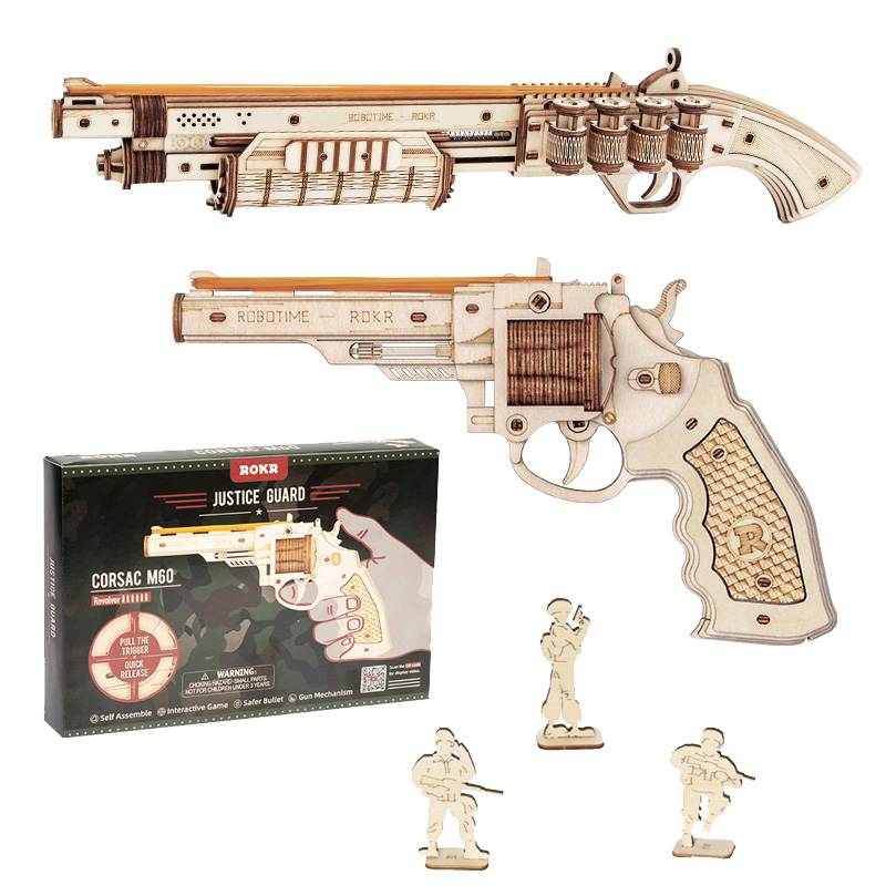 Robotime Gun Blocks Model Building Kit - Children's Birthday Gift