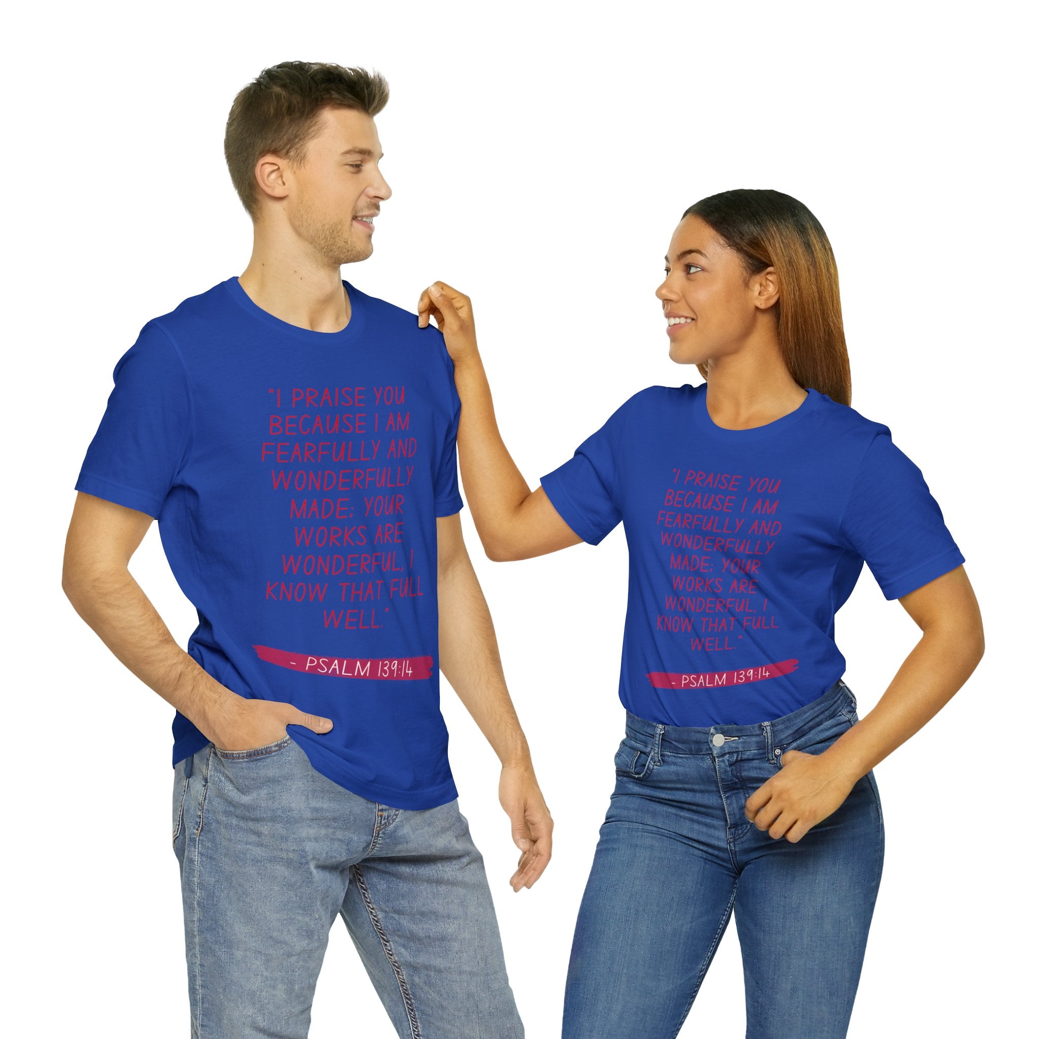 FEARFULLY AND WONDERFULLY MADE- Unisex Jersey Adult T-Shirt