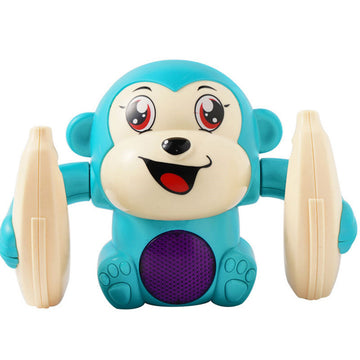 Light-Up Tumbling Monkey Toy: Music & Puzzle Fun for Kids