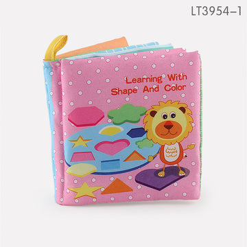 Baby 3D Palm Cloth Book: English Animal Learning