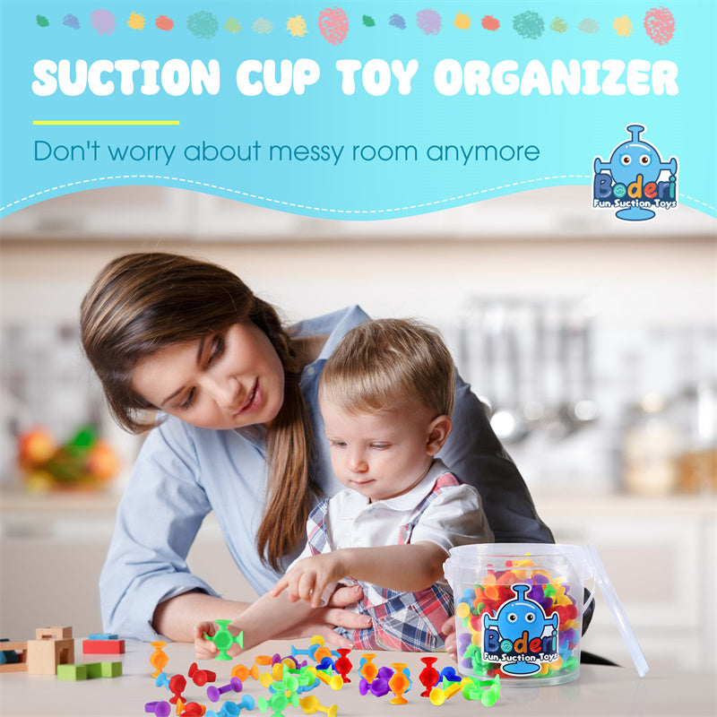 Sensory Suction Toys: 114 PCS for Kids 4-8